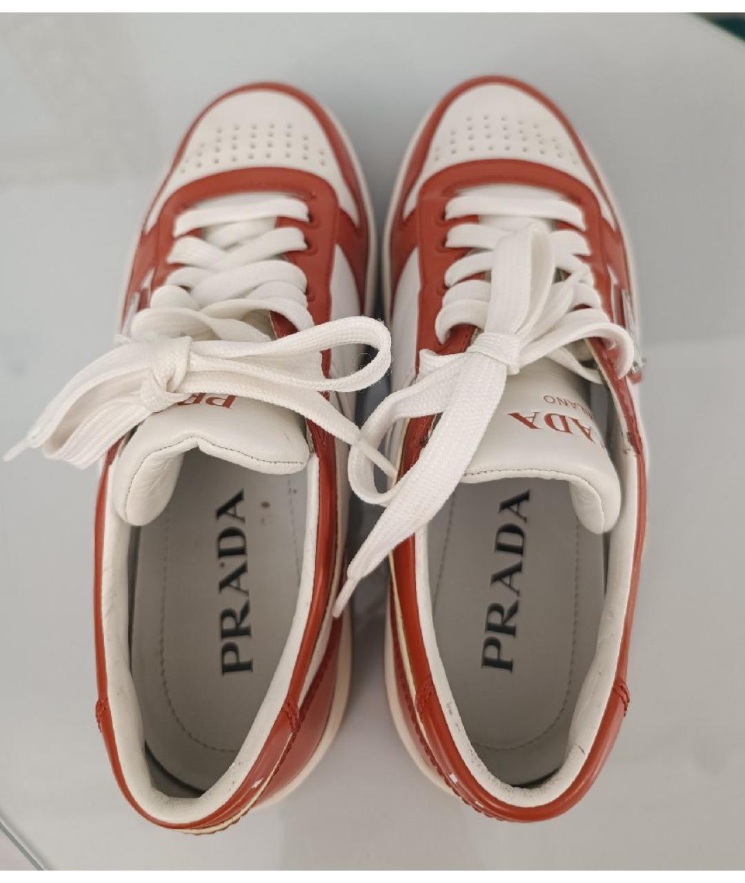 PRADA Мульти кожаные кеды, фото 3