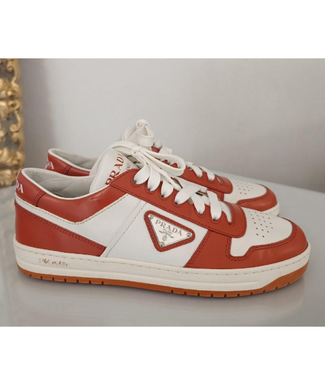 PRADA Мульти кожаные кеды, фото 8