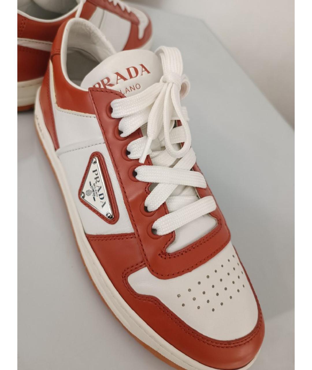 PRADA Мульти кожаные кеды, фото 6