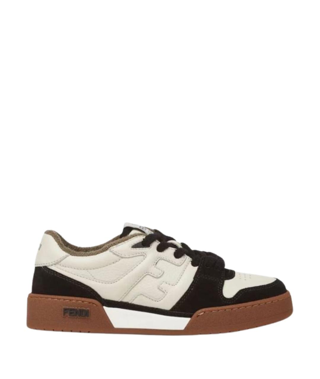 FENDI Мульти кожаные кеды, фото 1