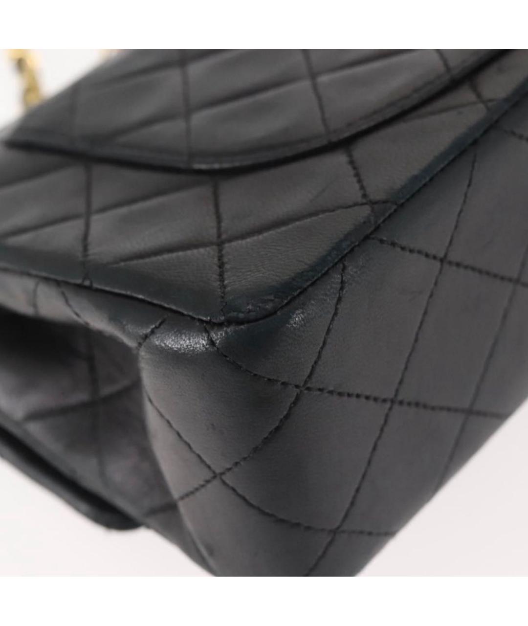 CHANEL Черная кожаная сумка через плечо, фото 7