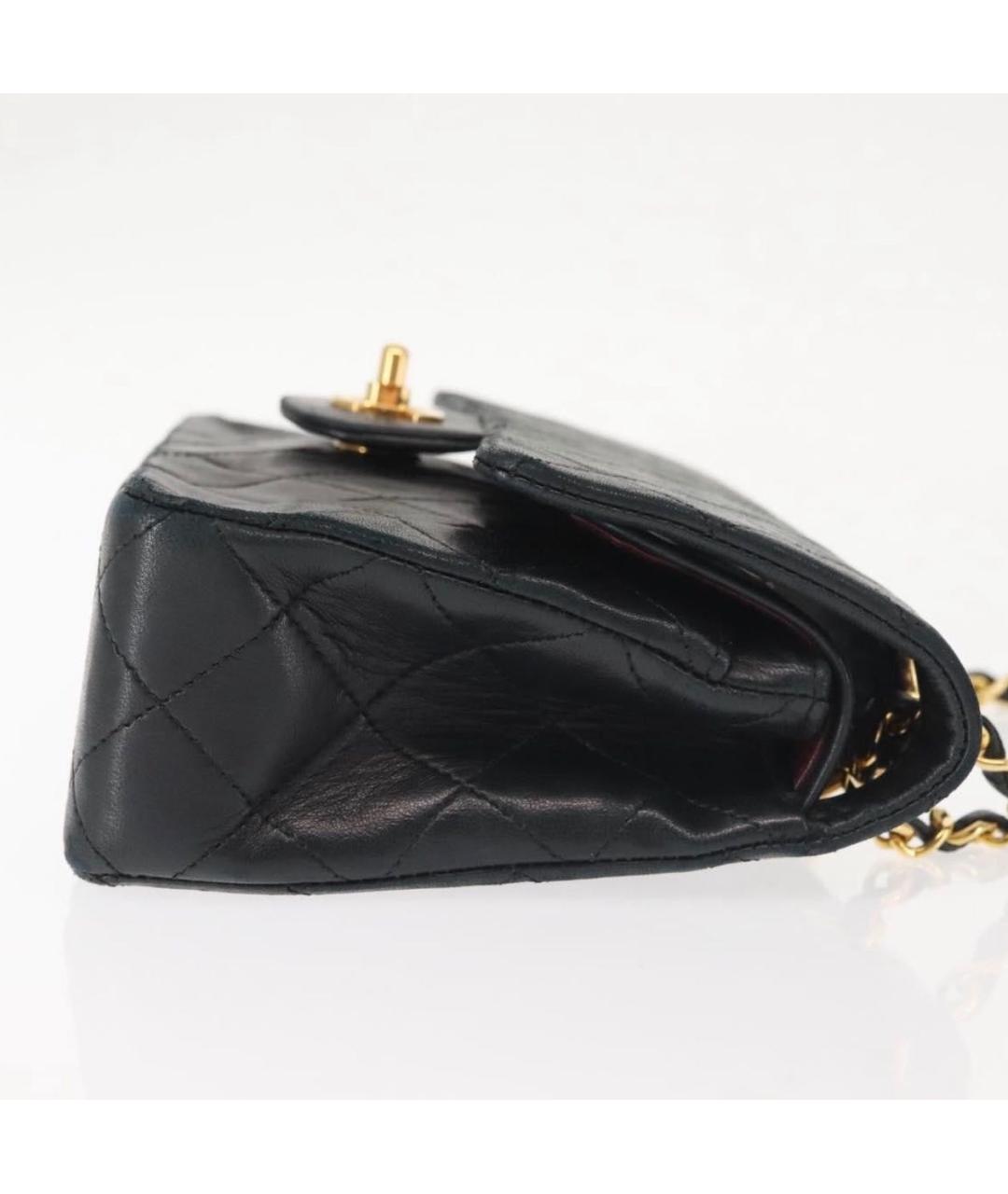 CHANEL Черная кожаная сумка через плечо, фото 3