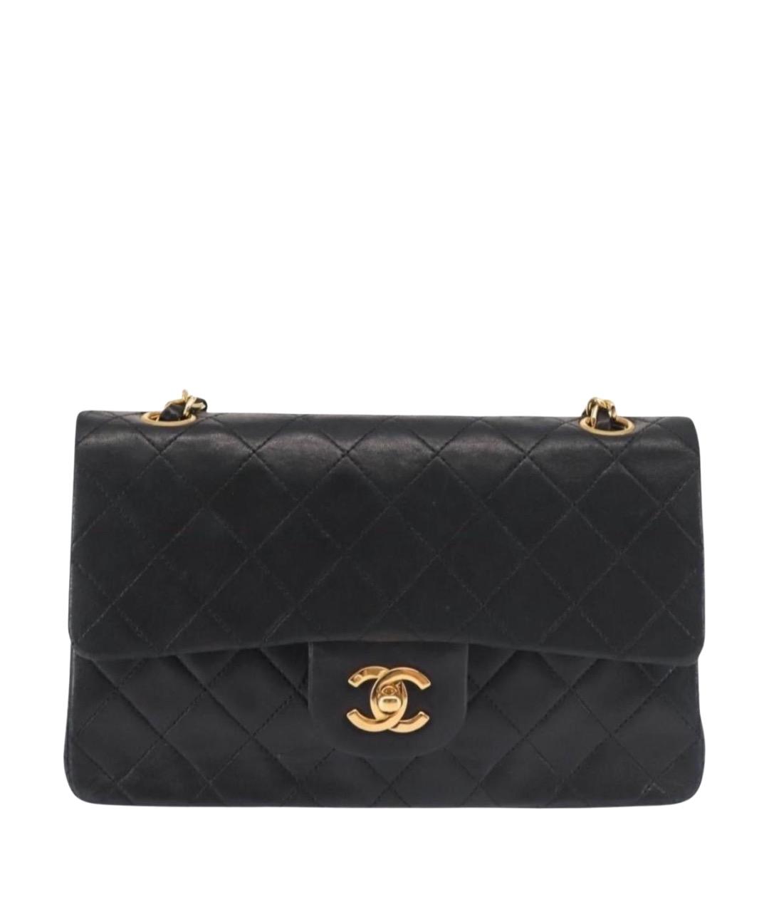 CHANEL Черная кожаная сумка через плечо, фото 1