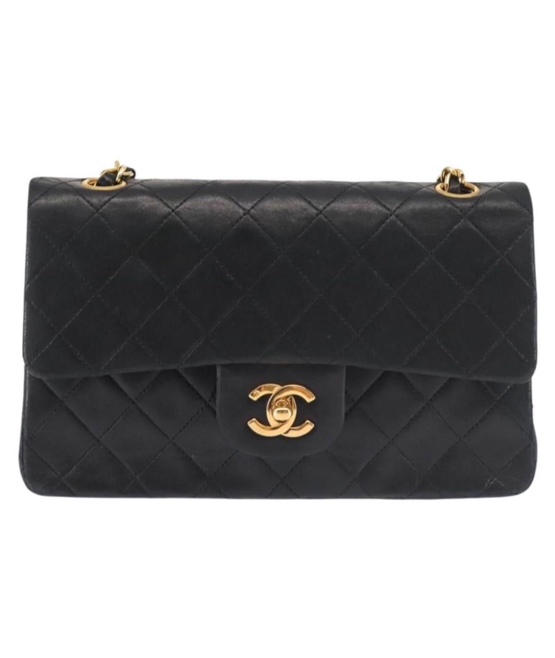 CHANEL Черная кожаная сумка через плечо, фото 9