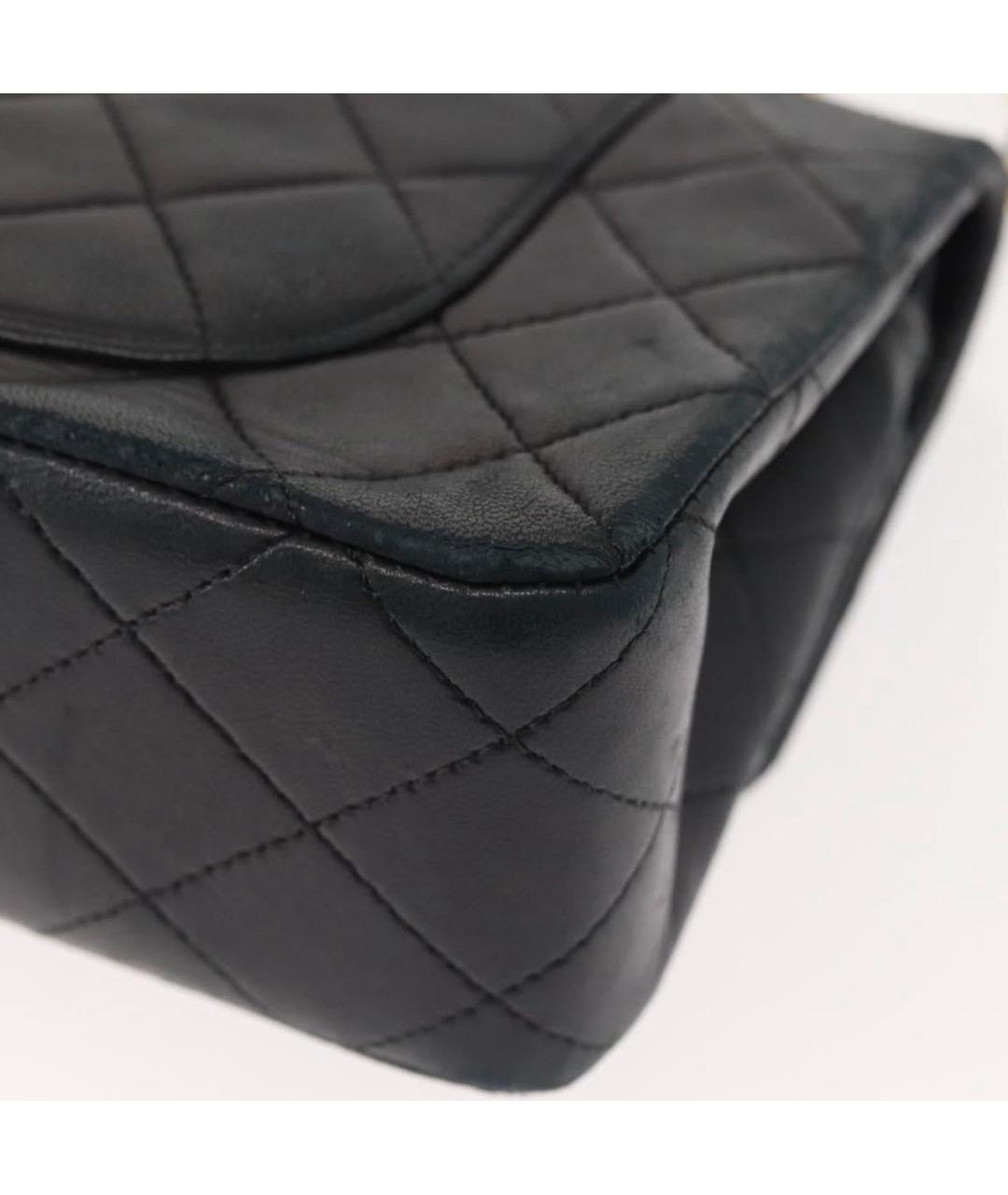 CHANEL Черная кожаная сумка через плечо, фото 8