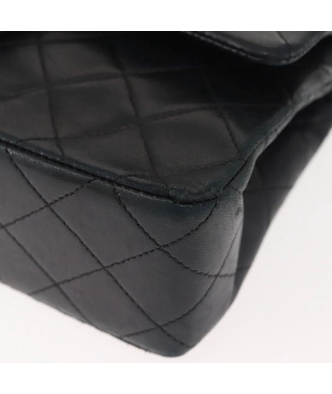 CHANEL Черная кожаная сумка через плечо, фото 6