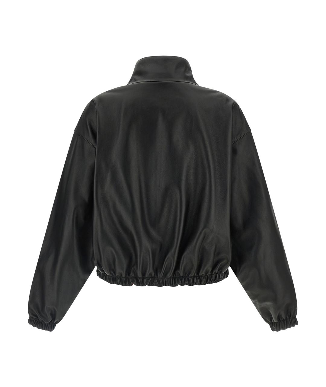 BALENCIAGA Черная кожаная куртка, фото 2