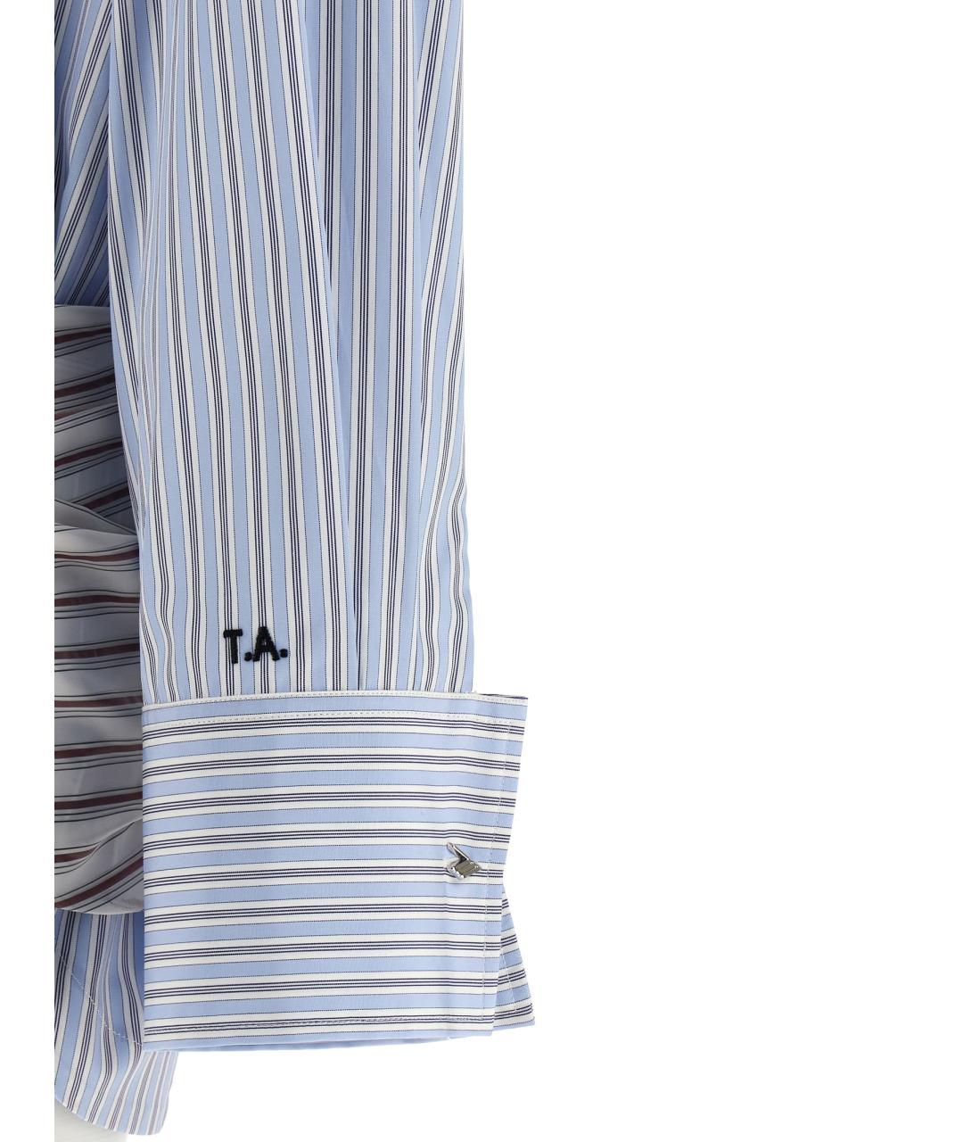 THE ATTICO Голубая хлопковая рубашка, фото 4