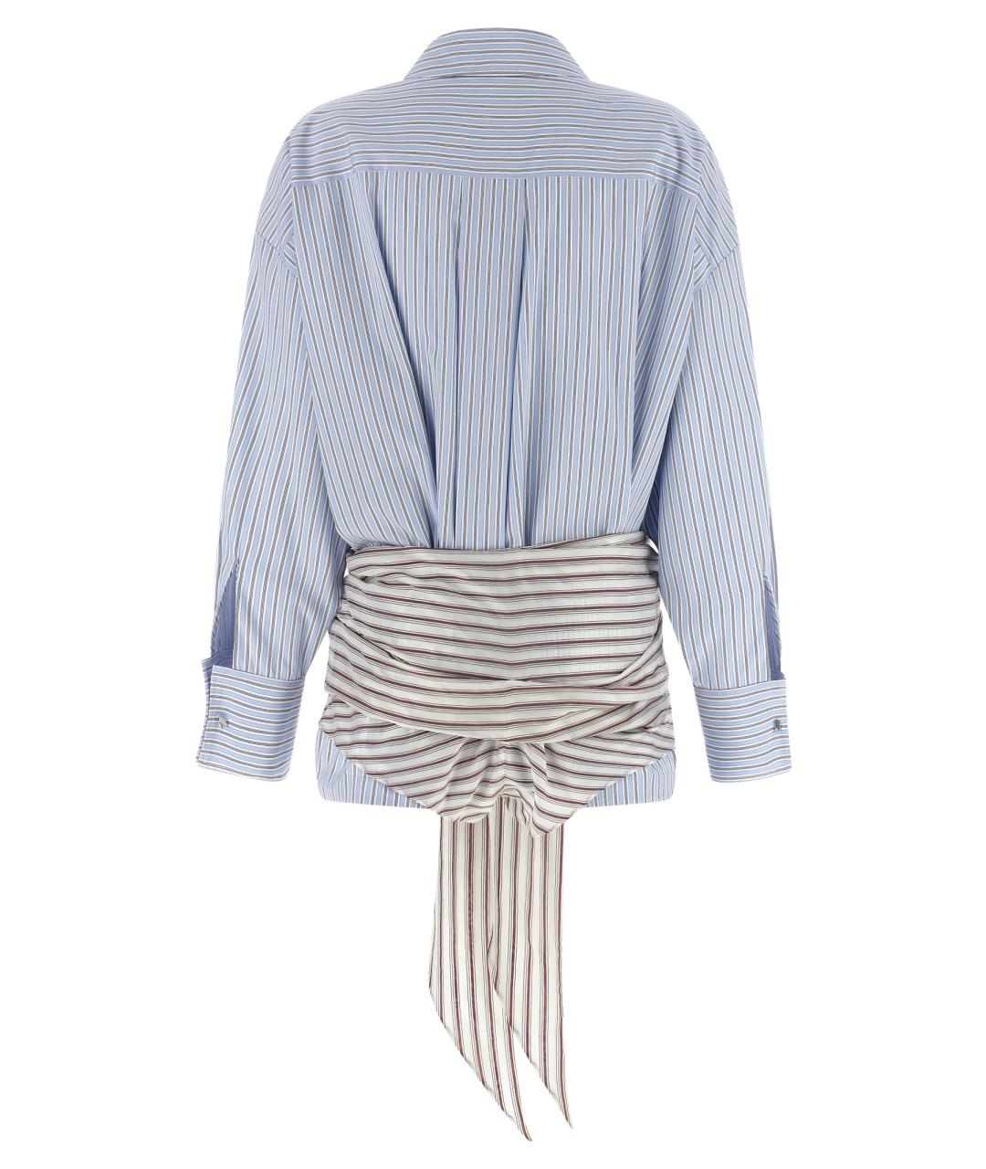 THE ATTICO Голубая хлопковая рубашка, фото 2