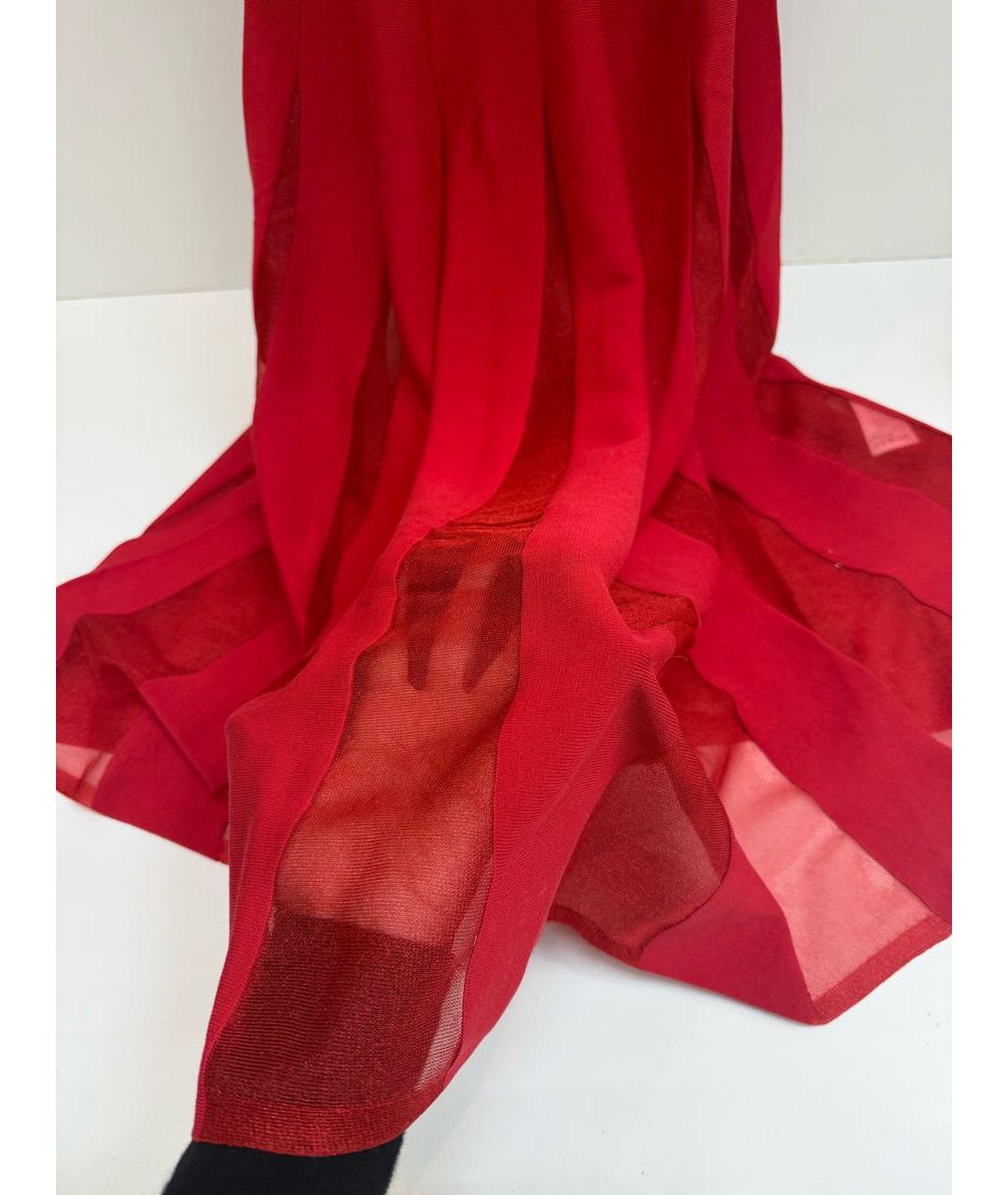 COS Красное хлопко-эластановое коктейльное платье, фото 4