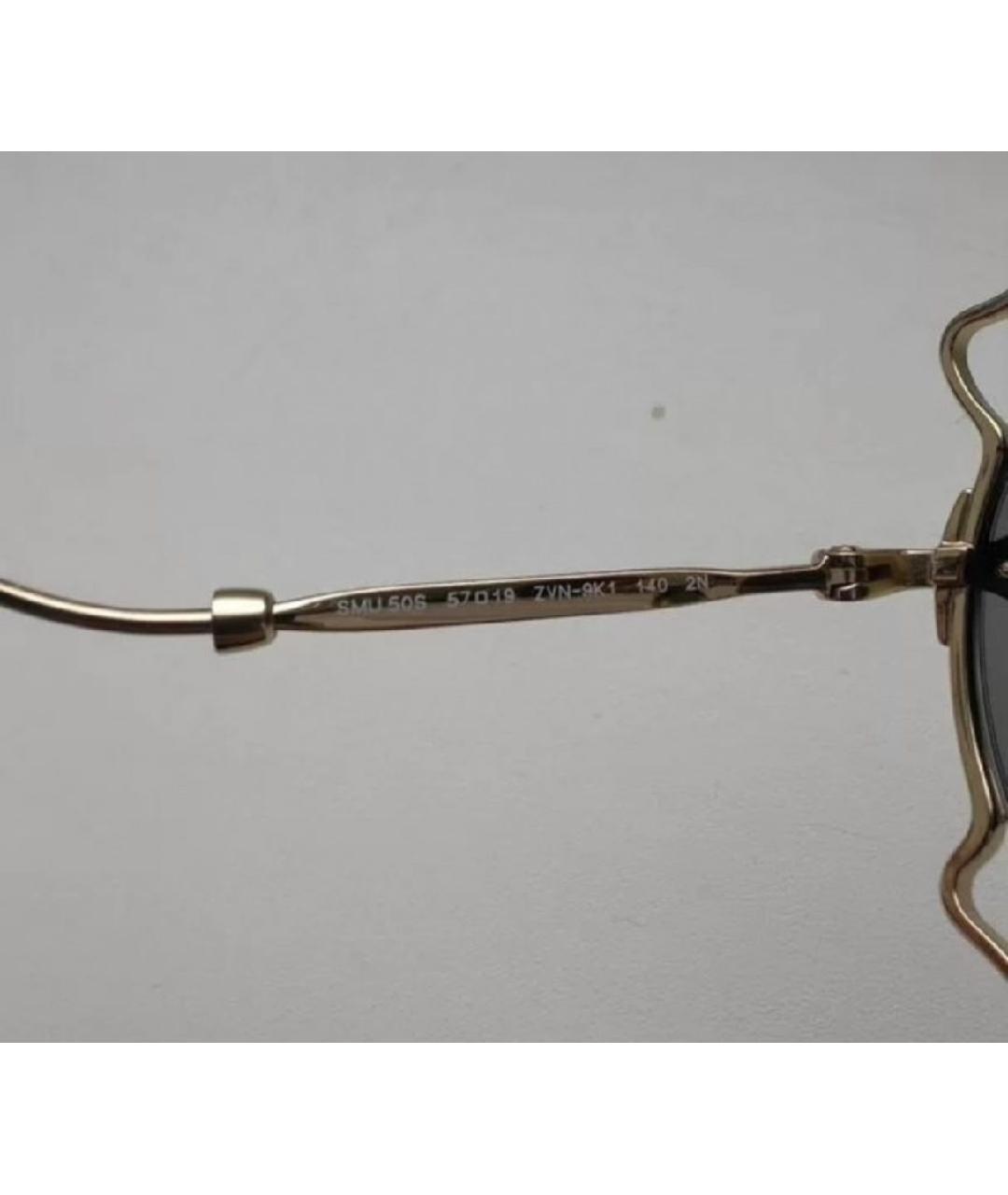 MIU MIU Серебряные металлические солнцезащитные очки, фото 6