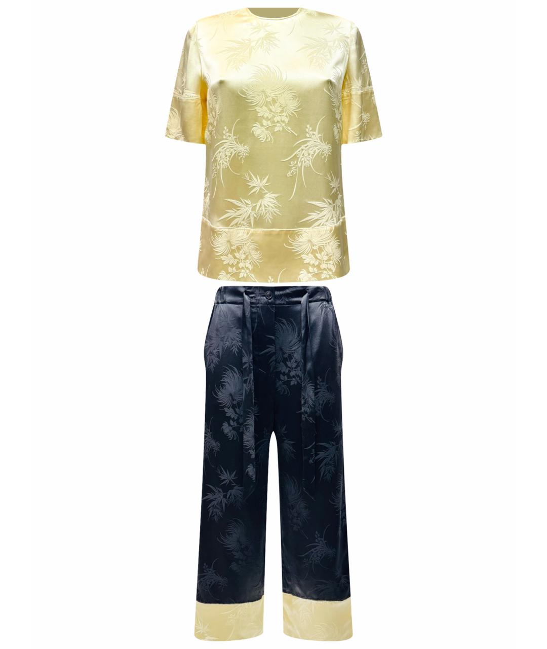 ALEXANDER MCQUEEN Мульти шелковый костюм с брюками, фото 1