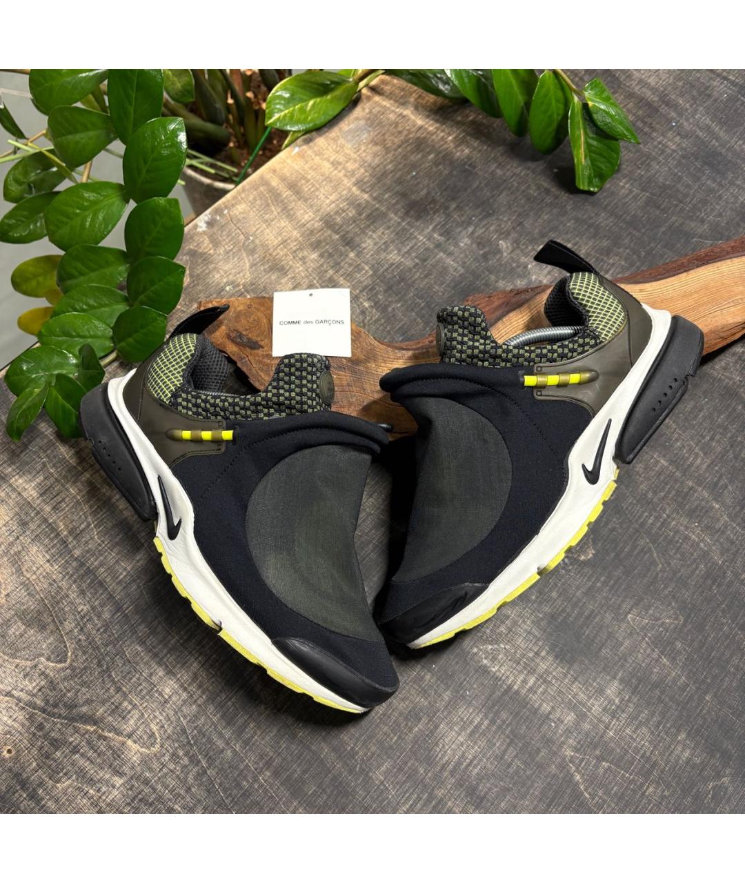 COMME DES GARÇONS Черные синтетические низкие кроссовки / кеды, фото 3