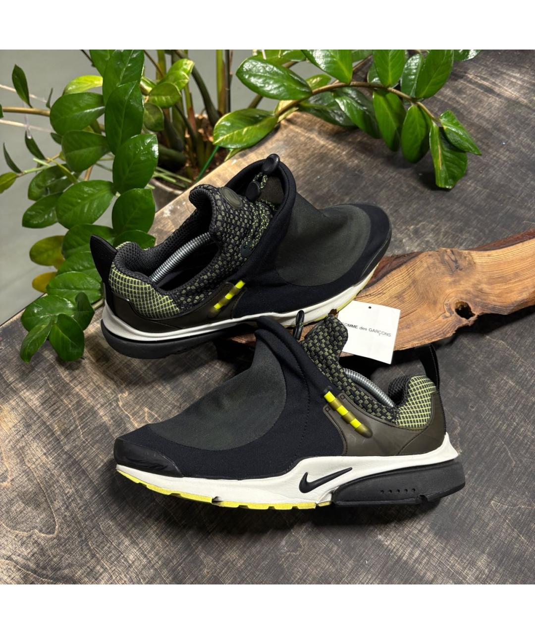 COMME DES GARÇONS Черные синтетические низкие кроссовки / кеды, фото 2