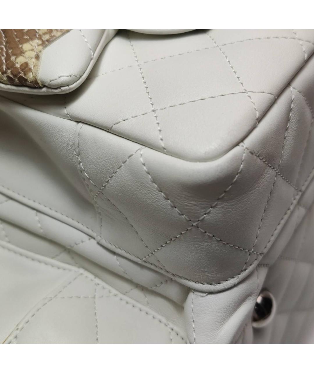 CHANEL Белая кожаная сумка тоут, фото 2