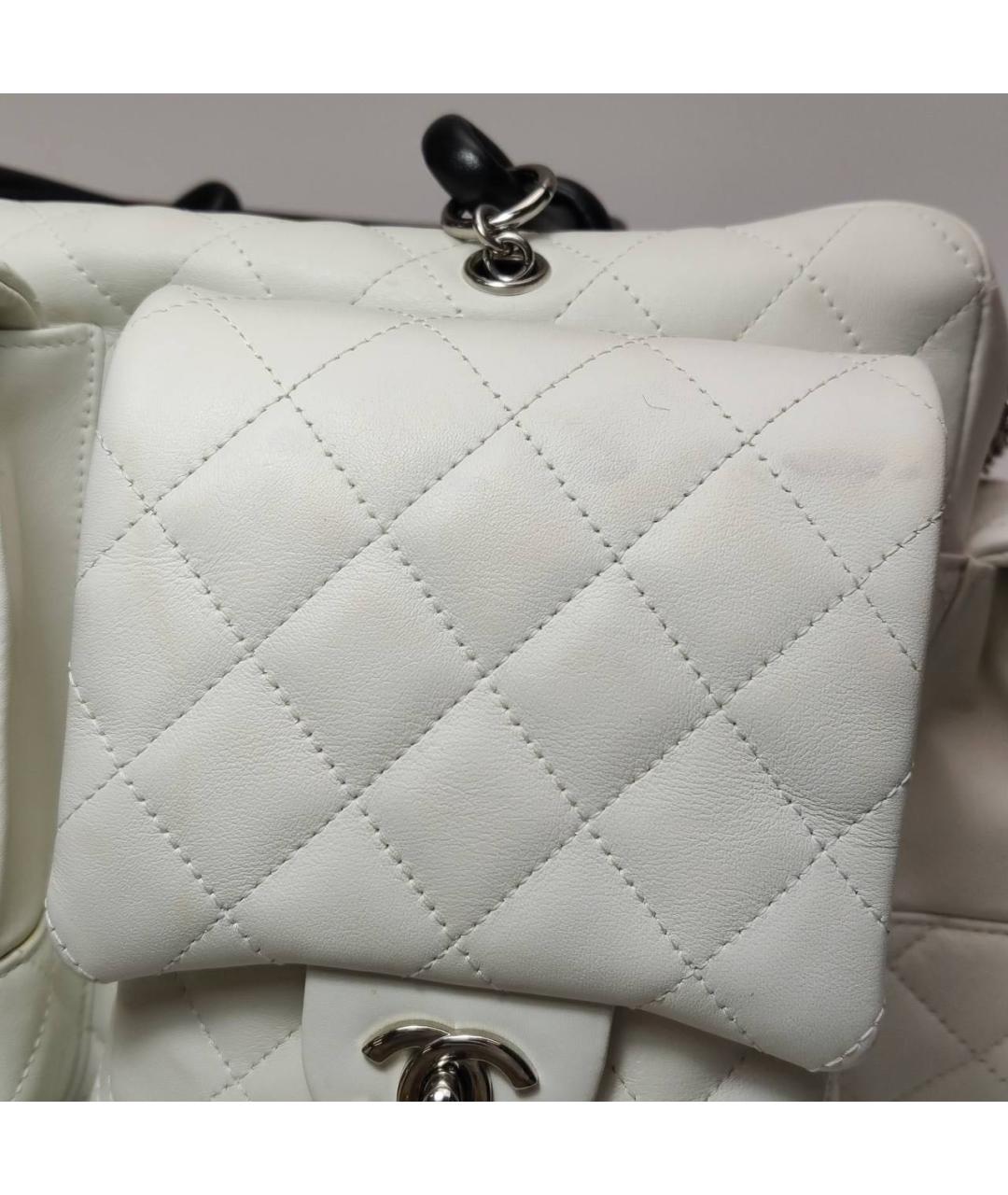 CHANEL Белая кожаная сумка тоут, фото 4