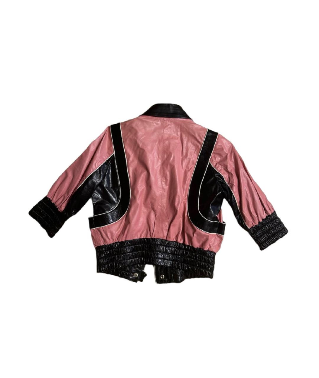 GUCCI Коралловая кожаная куртка, фото 2