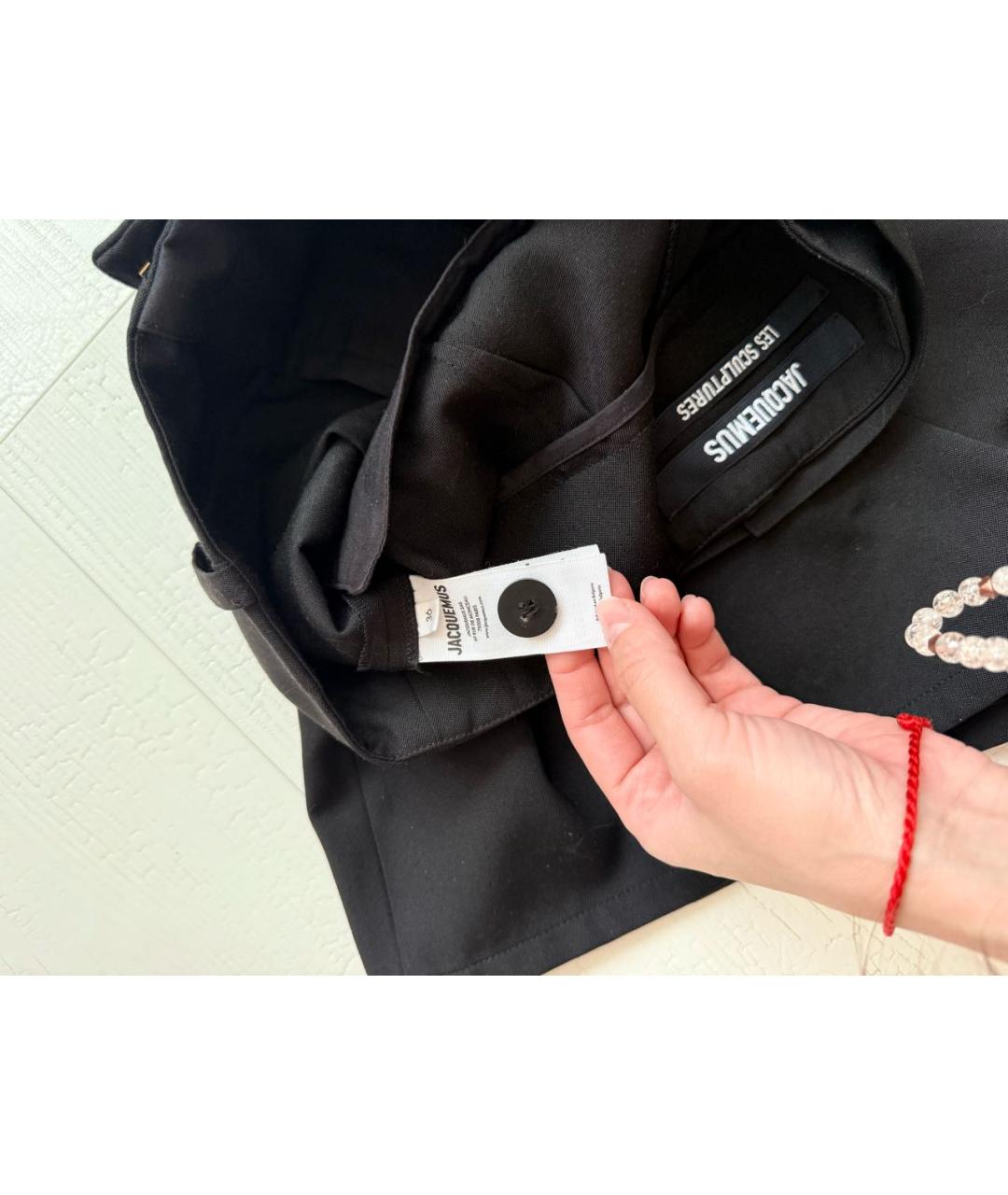 JACQUEMUS Черные хлопковые шорты, фото 5