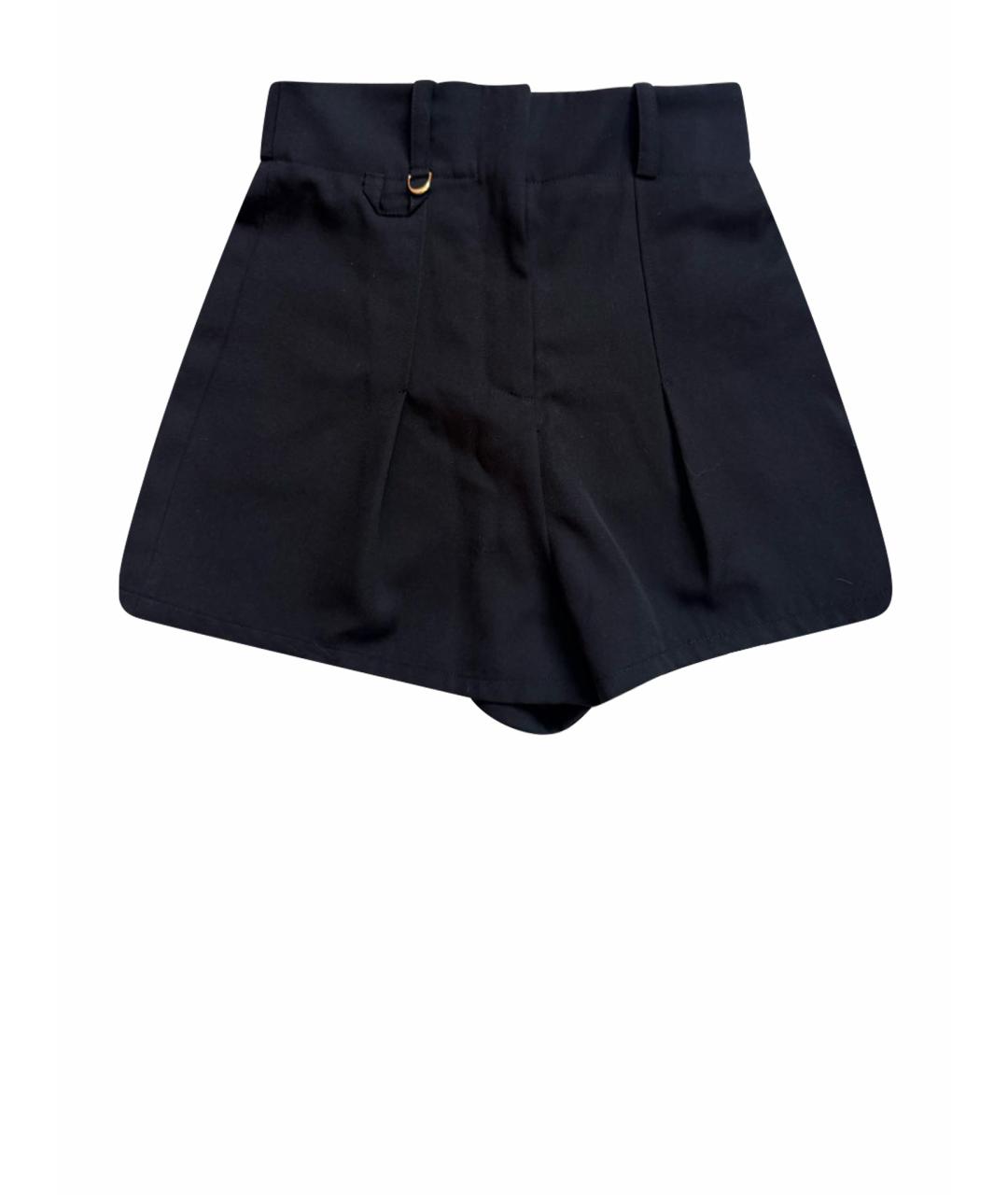 JACQUEMUS Черные хлопковые шорты, фото 1