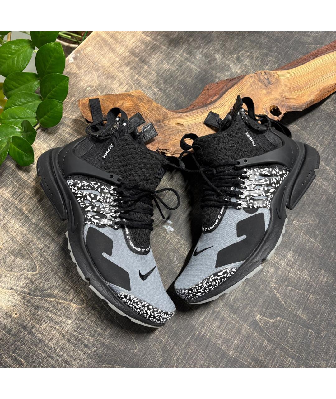 ACRONYM® Черные синтетические высокие кроссовки / кеды, фото 3