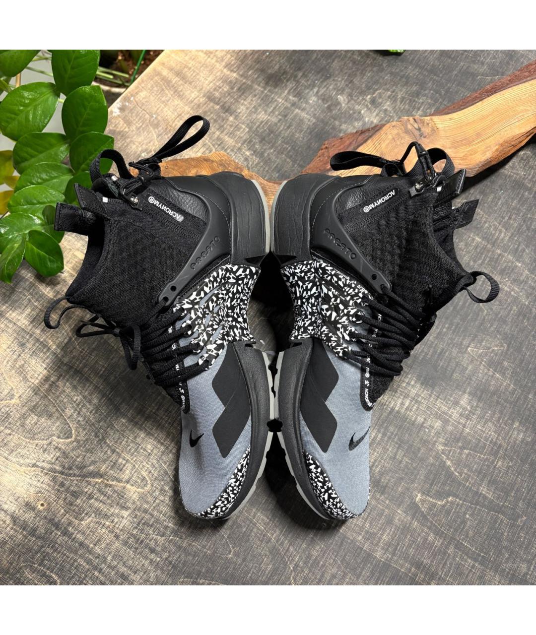 ACRONYM® Черные синтетические высокие кроссовки / кеды, фото 4