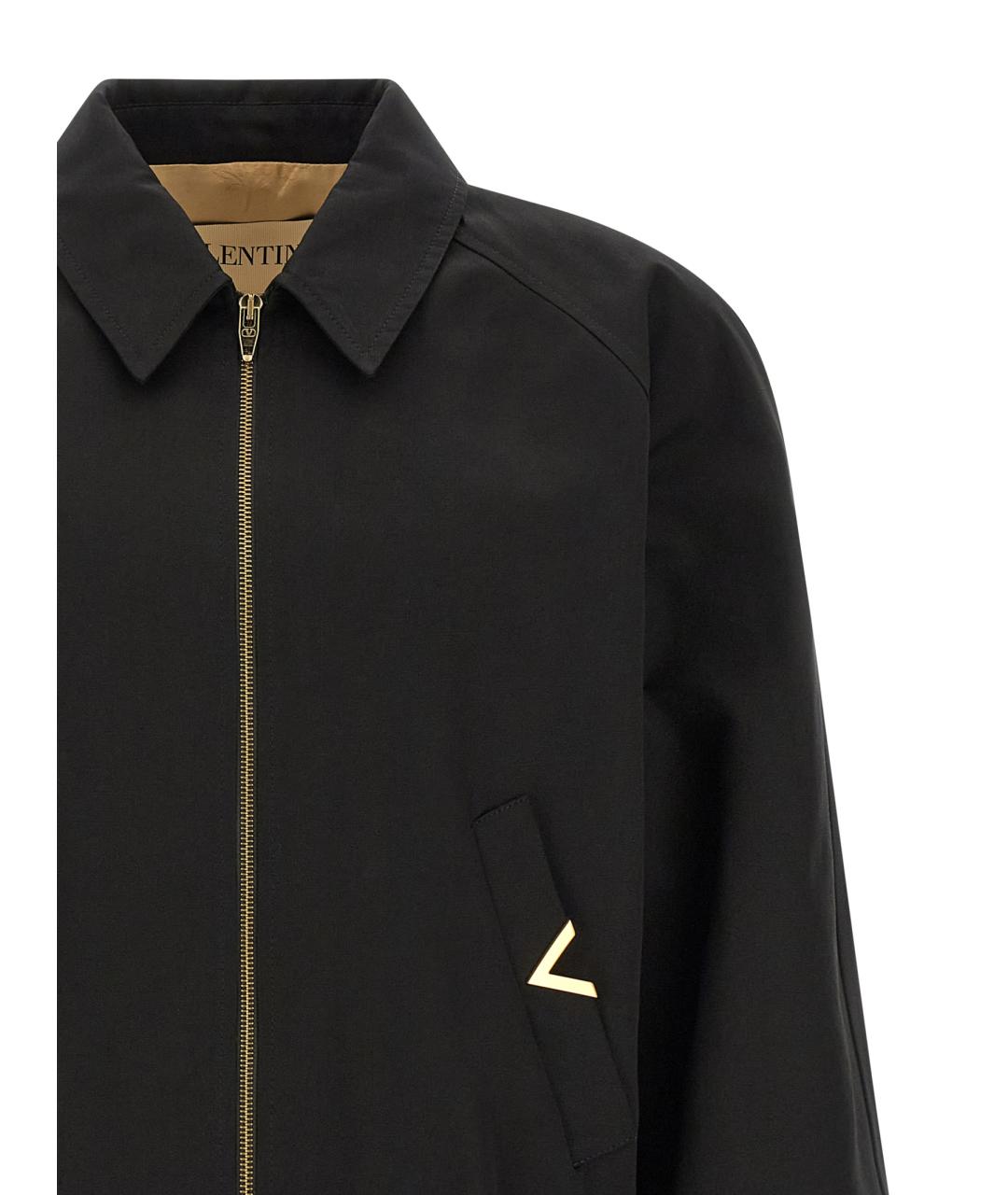 VALENTINO Черная хлопковая куртка, фото 3