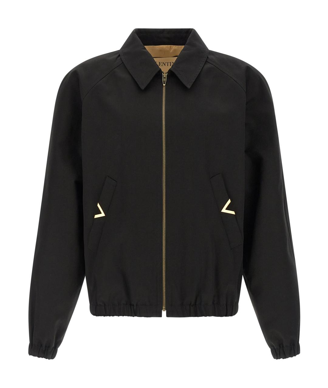 VALENTINO Черная хлопковая куртка, фото 1