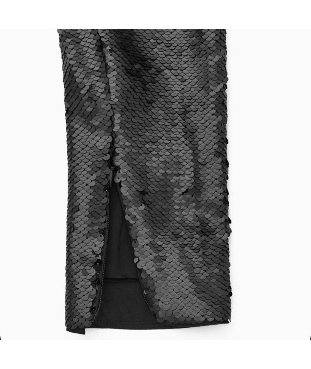 COS Черное вискозное вечернее платье, фото 5