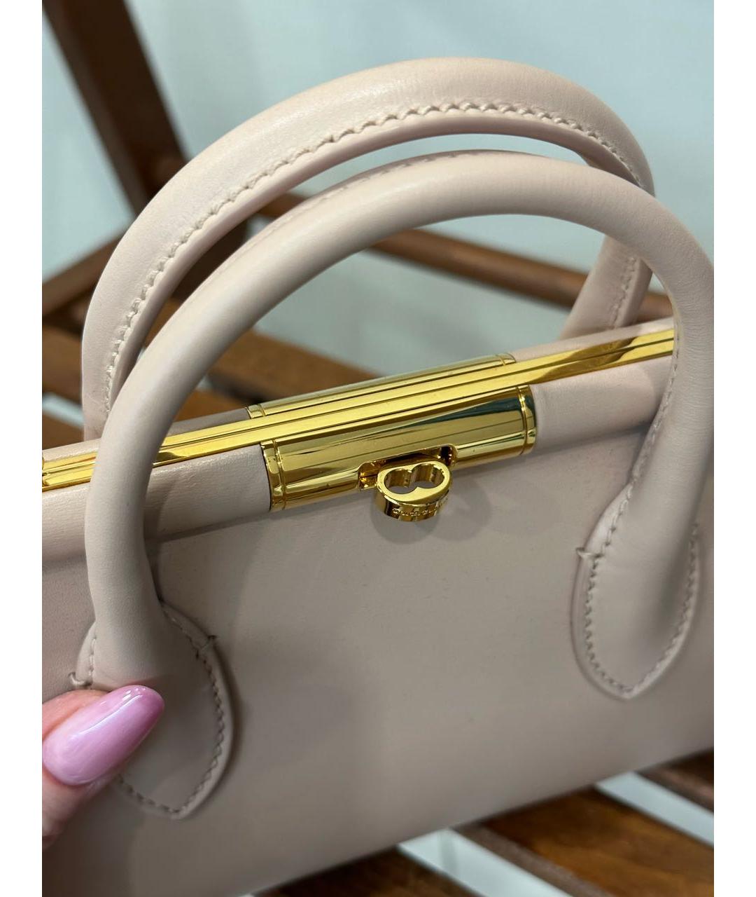 DOLCE&GABBANA Розовая кожаная сумка тоут, фото 6