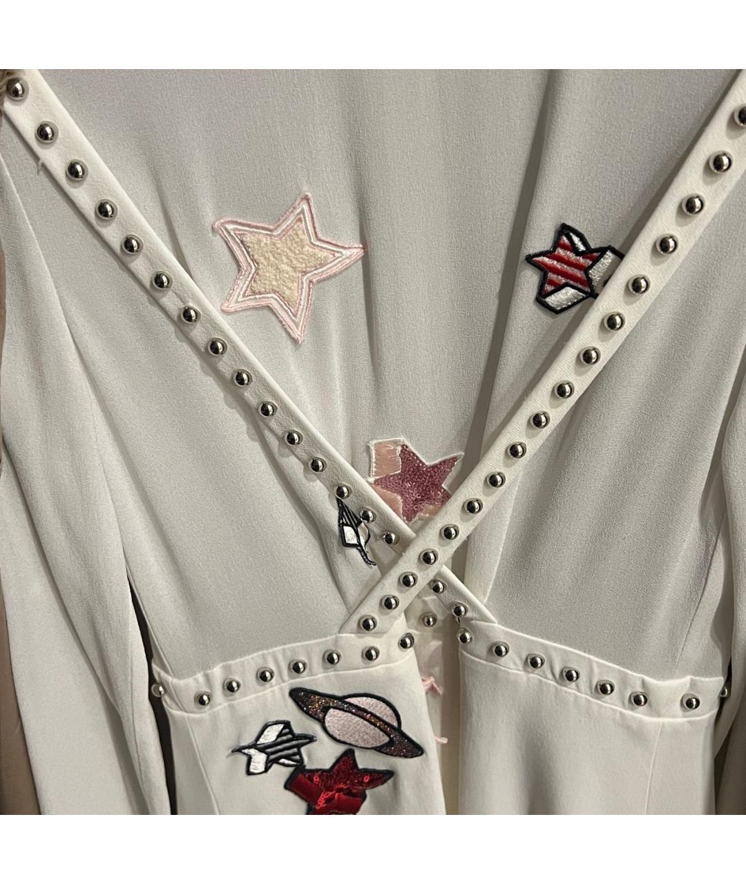 GIAMBA Белое полиэстеровое коктейльное платье, фото 3