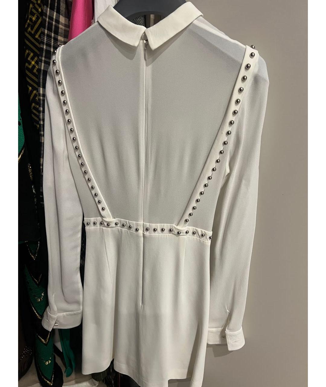 GIAMBA Белое полиэстеровое коктейльное платье, фото 2