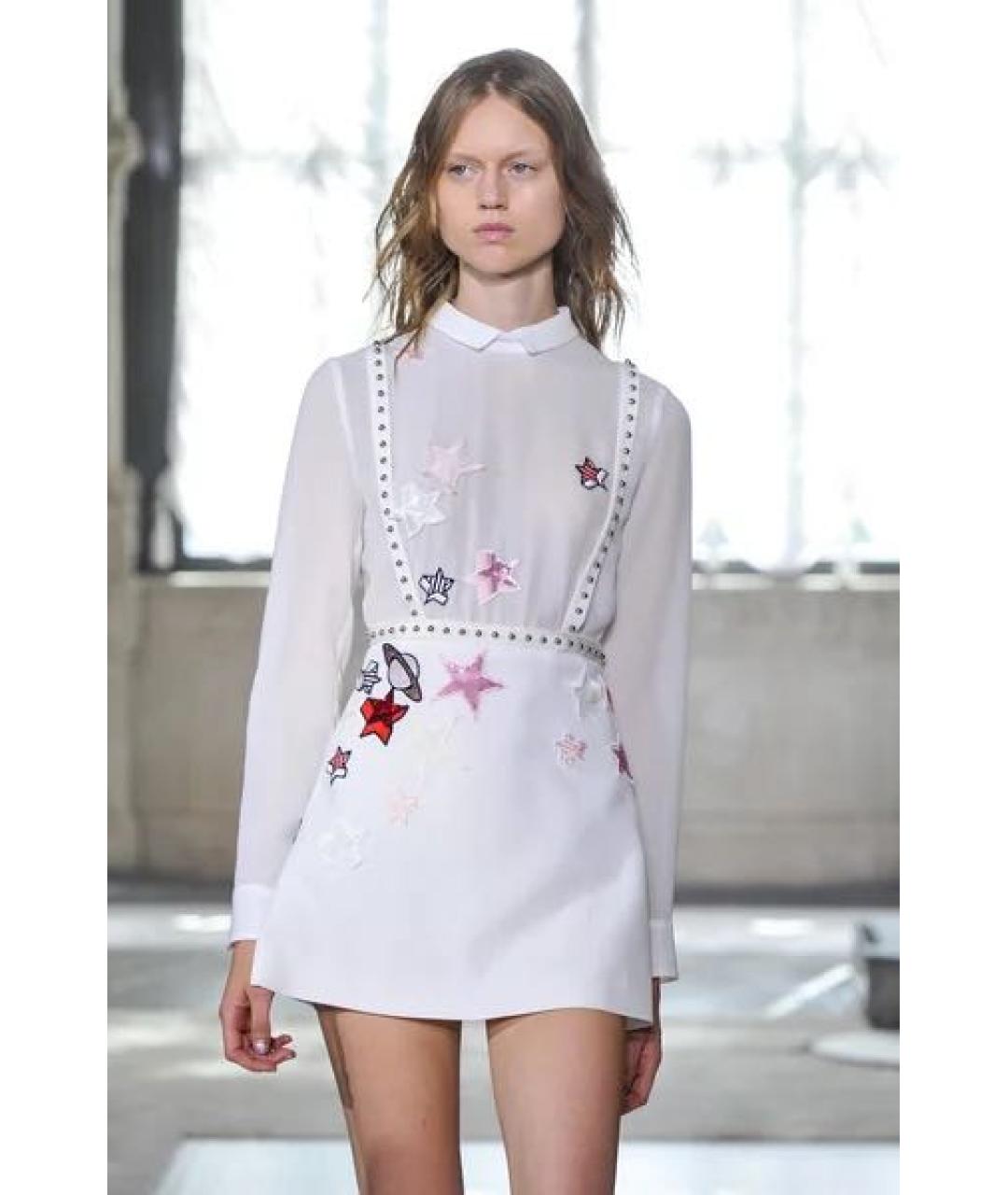 GIAMBA Белое полиэстеровое коктейльное платье, фото 5