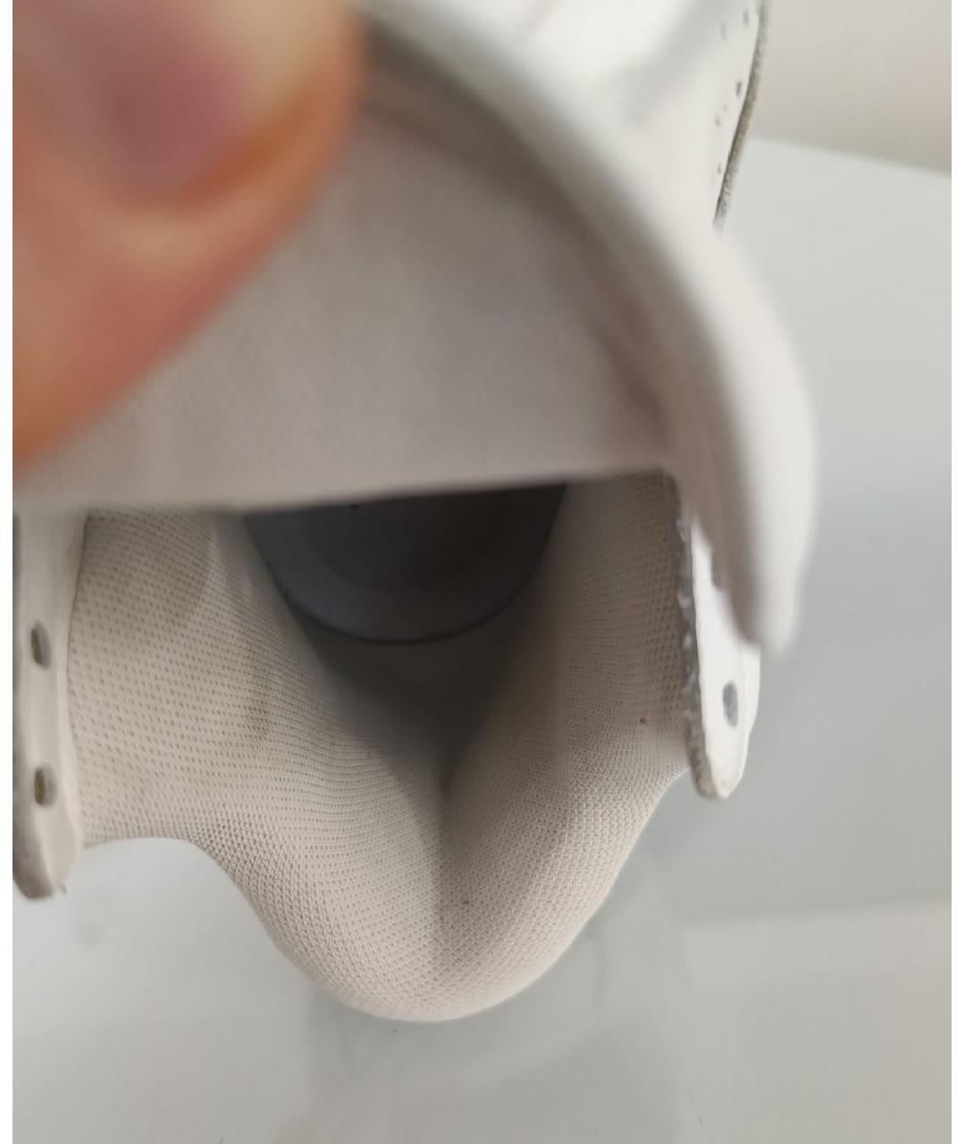 CELINE Белые кожаные кеды, фото 8