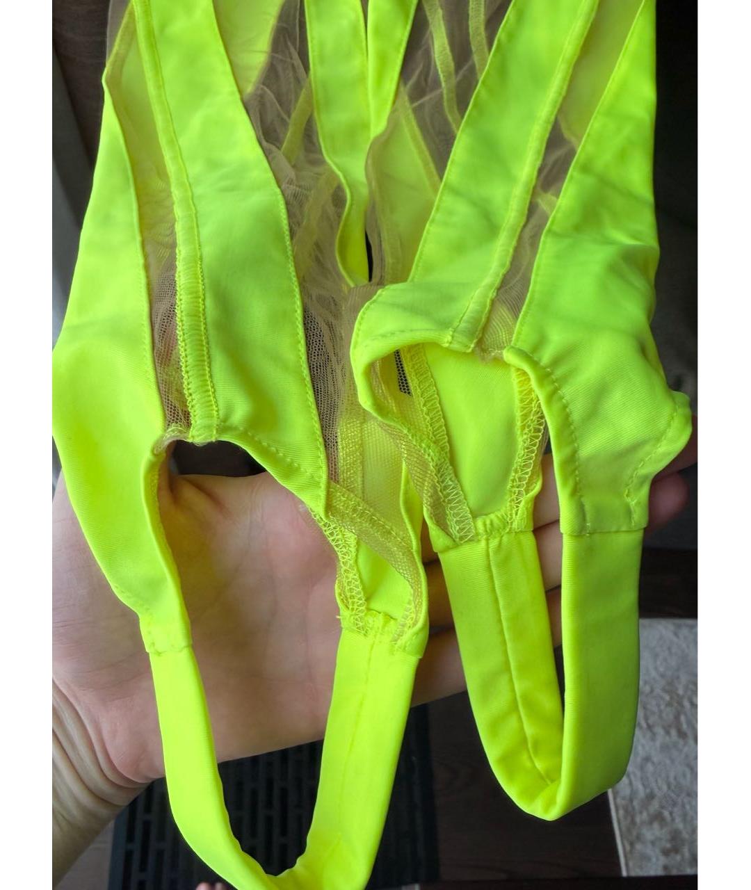 MUGLER Желтые леггинсы и велосипедки, фото 3