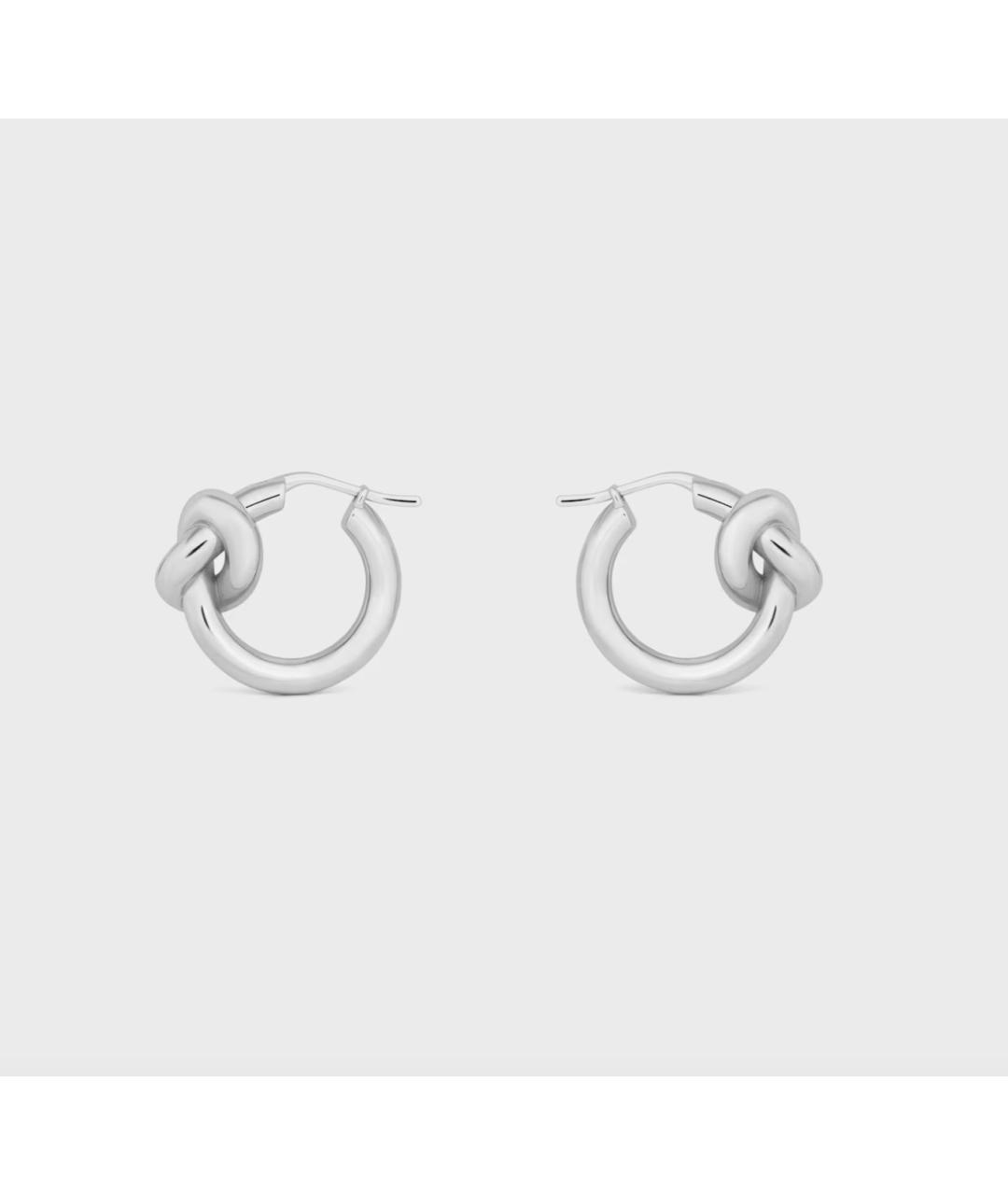 CELINE Серебряные латунные серьги, фото 2