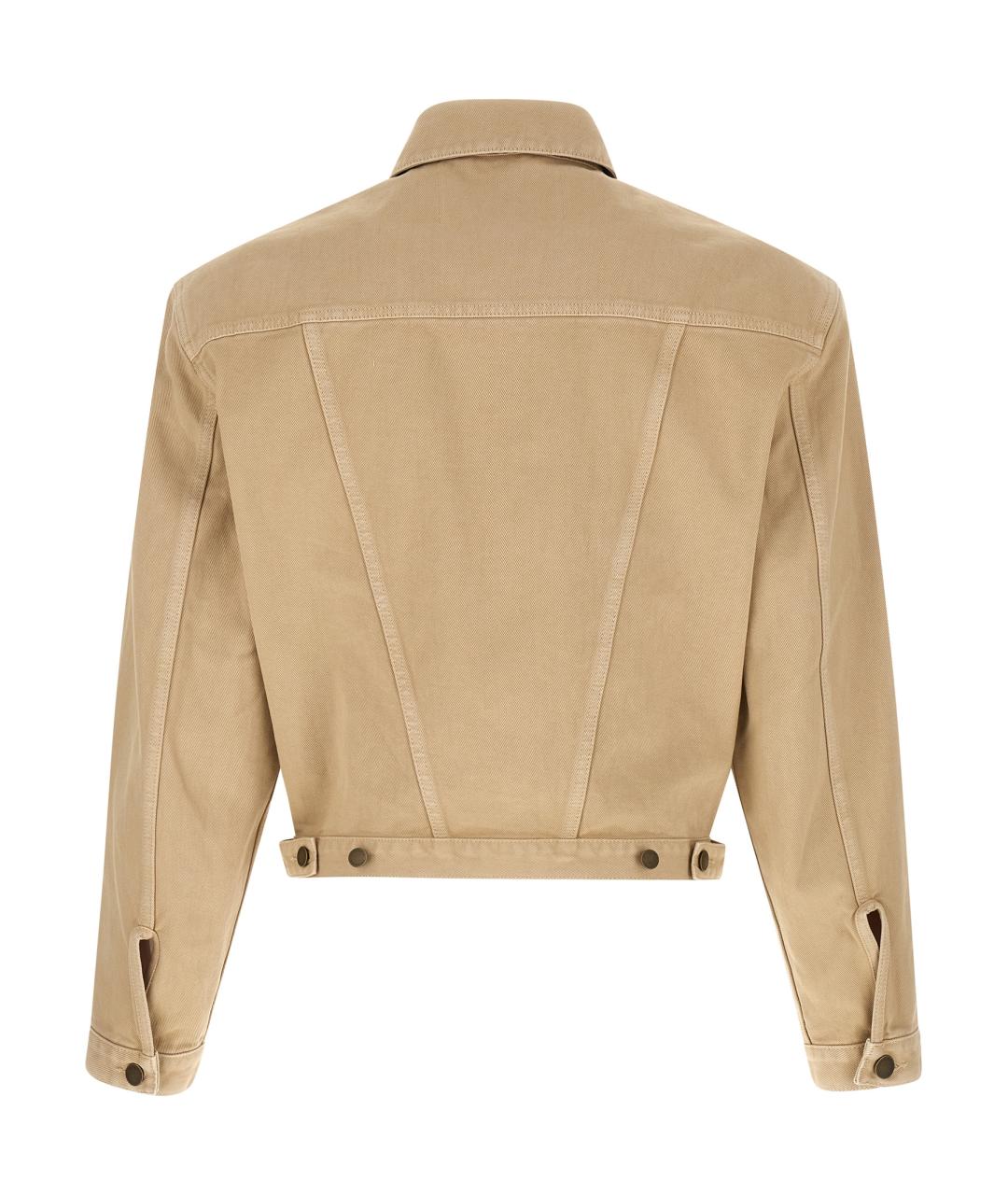 entire studios Бежевая хлопковая куртка, фото 2