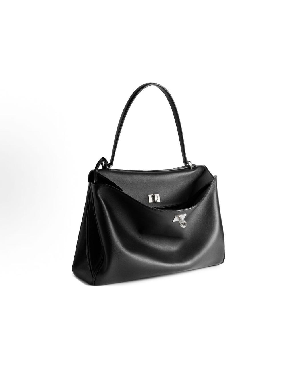 BALENCIAGA Черная кожаная сумка с короткими ручками, фото 2