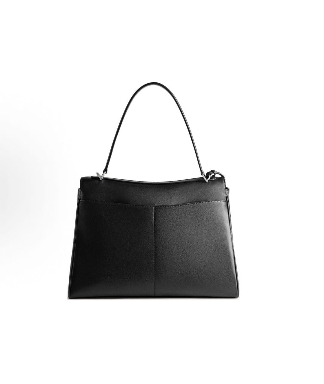 BALENCIAGA Черная кожаная сумка с короткими ручками, фото 4