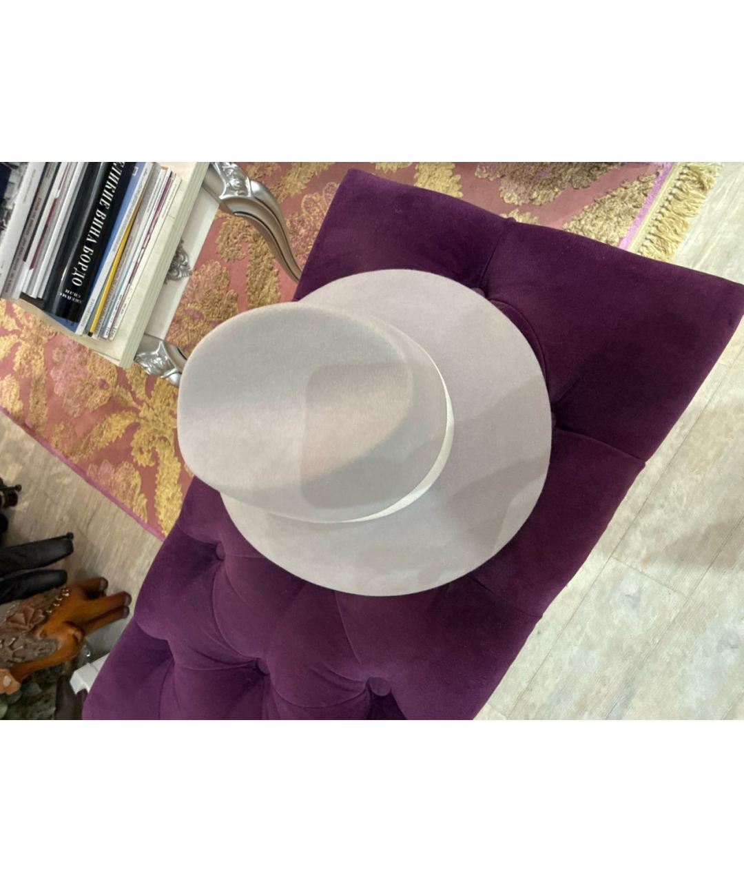 MAISON MICHEL Серая шерстяная шляпа, фото 2