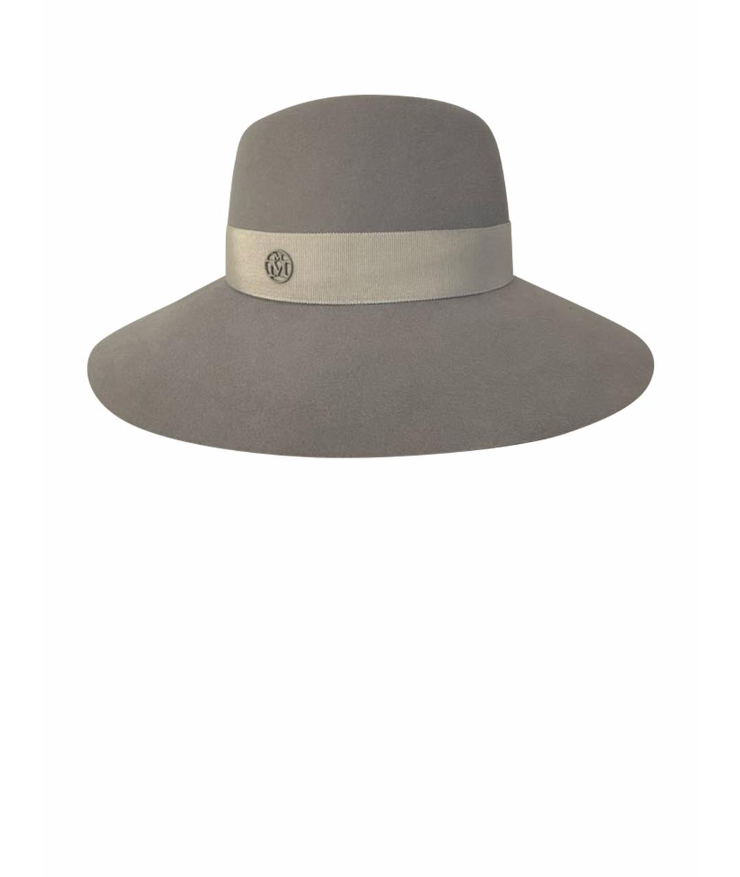 MAISON MICHEL Серая шерстяная шляпа, фото 1
