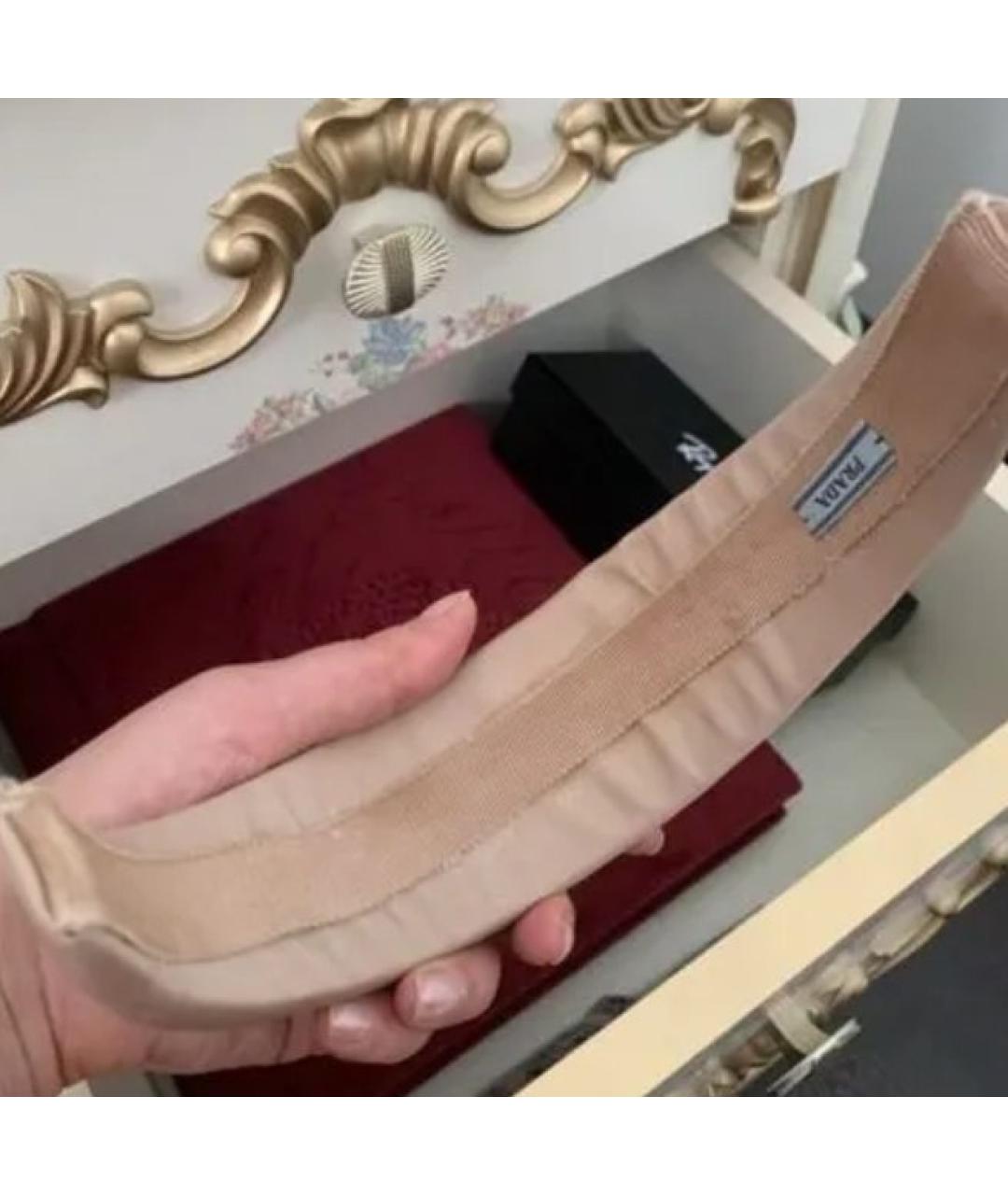 PRADA Бежевый ободок, фото 4