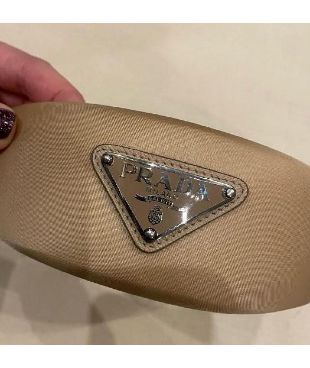 PRADA Бежевый ободок, фото 5