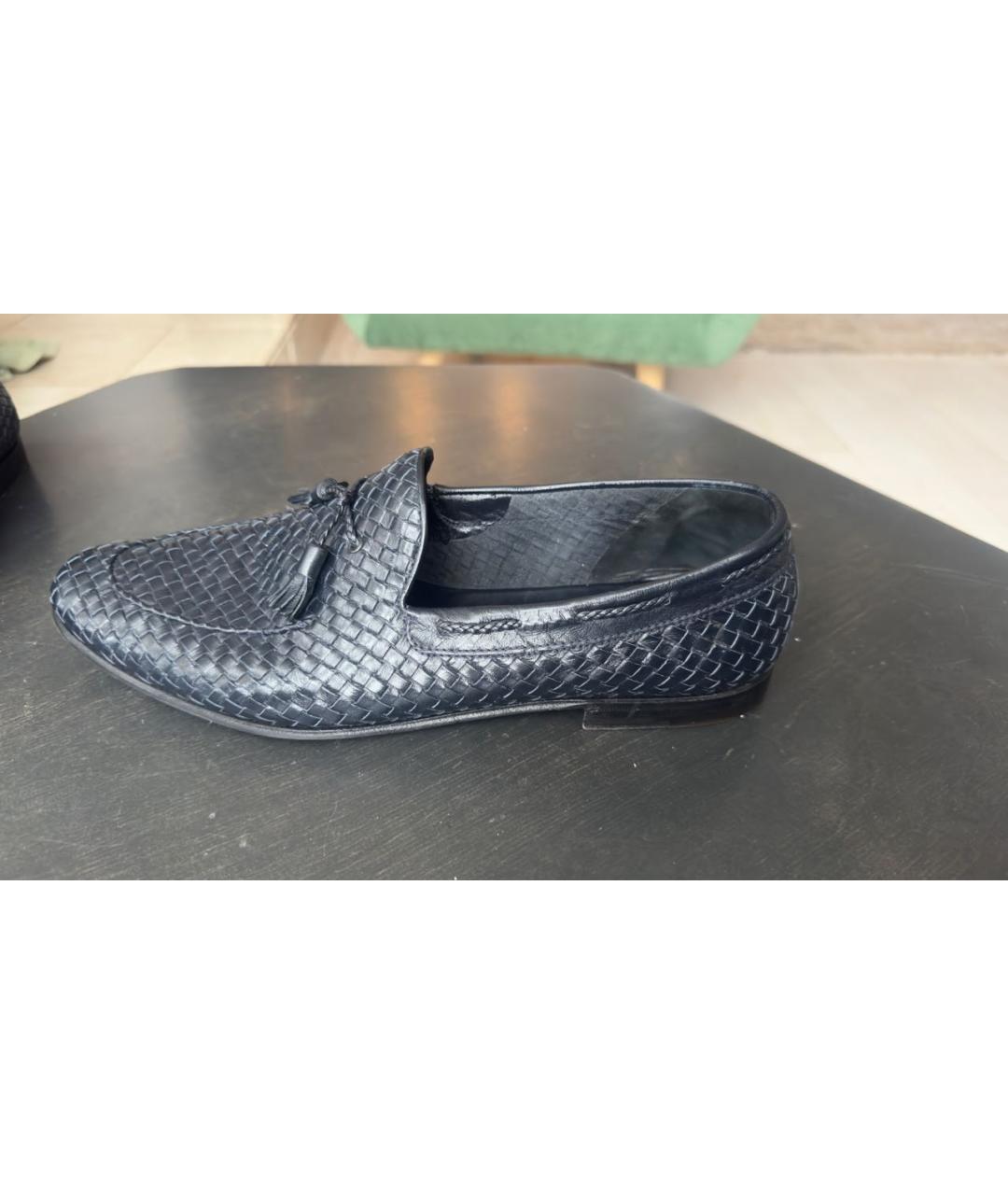 BARRETT Черные кожаные лоферы, фото 5