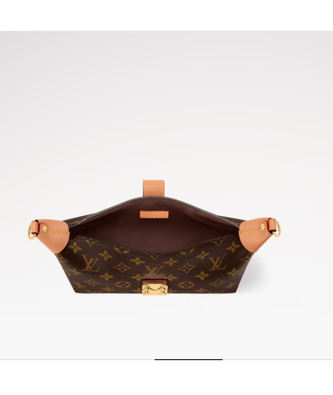 LOUIS VUITTON Коричневая сумка с короткими ручками, фото 2