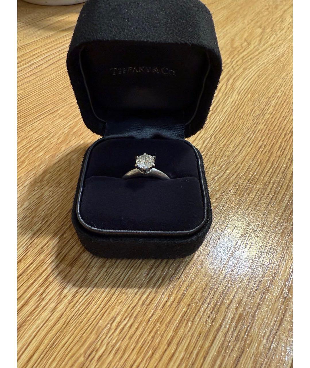 TIFFANY&CO Серебряное платиновое кольцо, фото 6