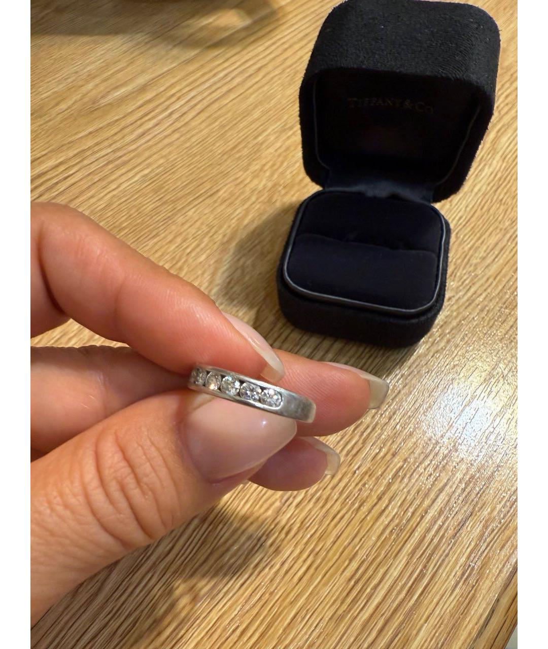 TIFFANY&CO Серебряное платиновое кольцо, фото 4
