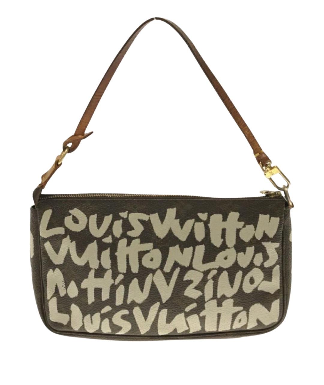 LOUIS VUITTON Коричневая кожаная сумка через плечо, фото 1