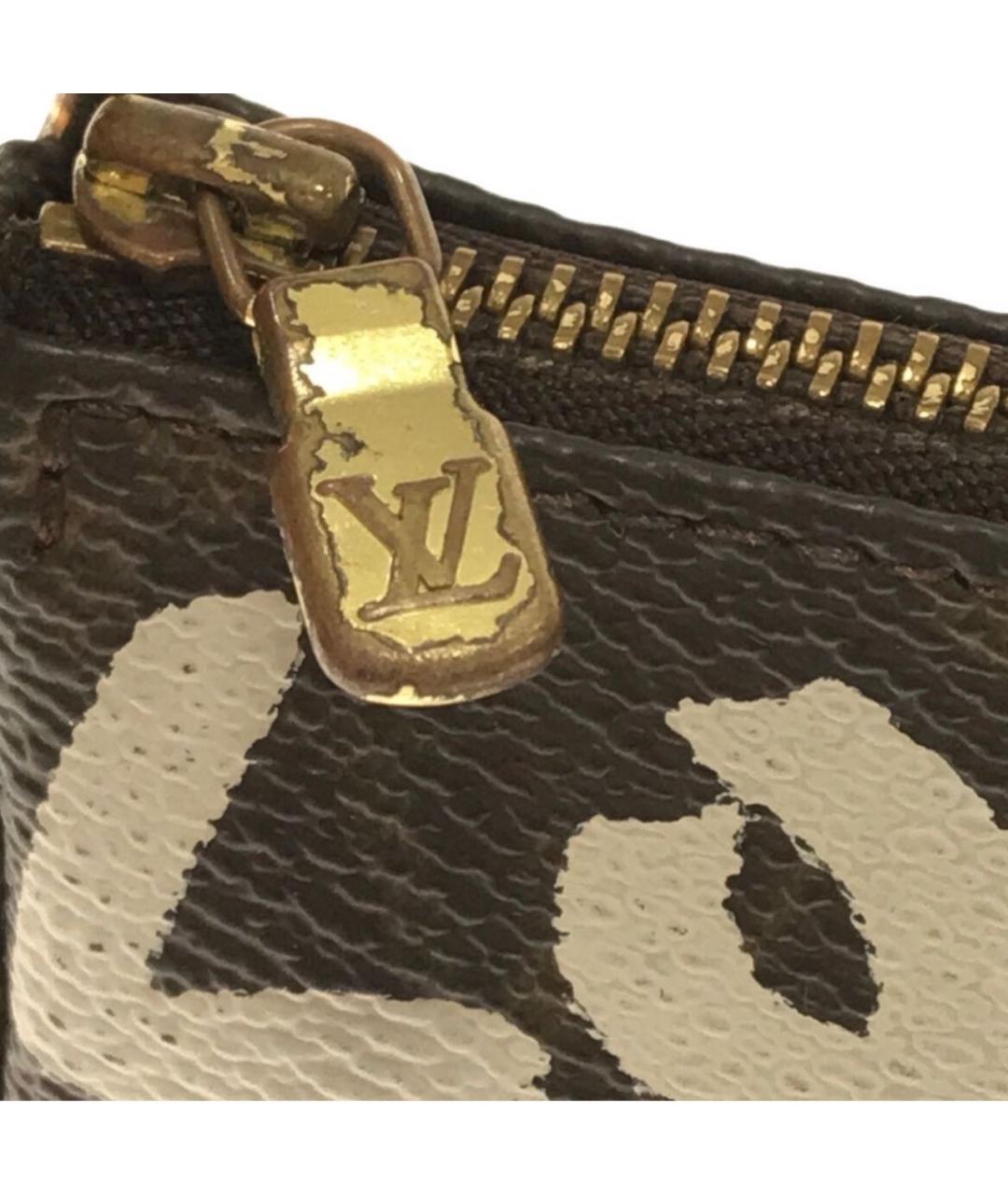 LOUIS VUITTON Коричневая кожаная сумка через плечо, фото 3