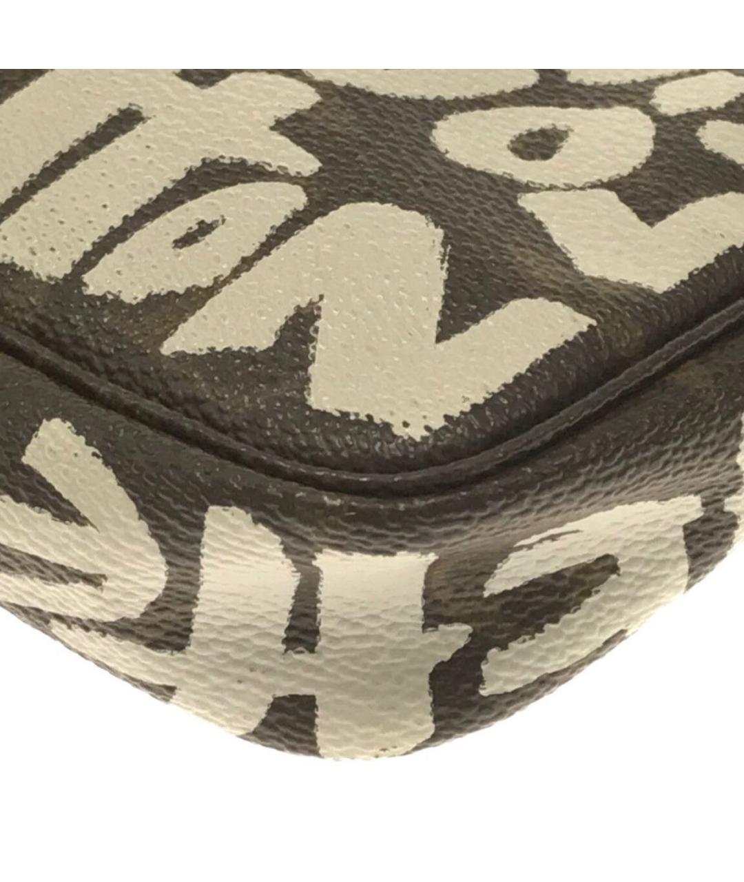 LOUIS VUITTON Коричневая кожаная сумка через плечо, фото 6