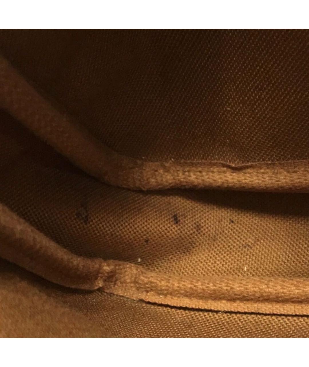 LOUIS VUITTON Коричневая кожаная сумка через плечо, фото 5